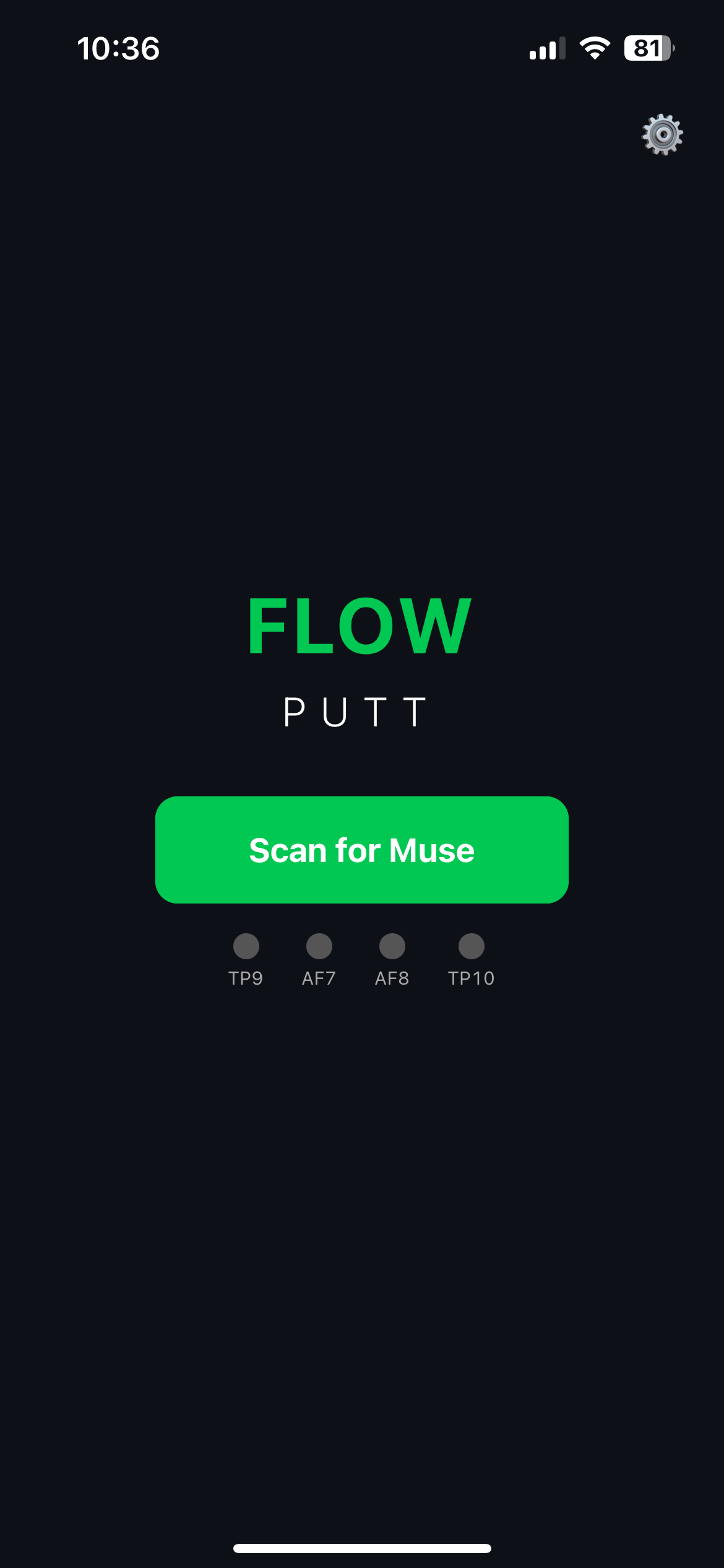 Flow Putt title screen